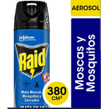 Raid Insecticida Mata Moscas, Mosquitos Y Zancudos Spray 380cc