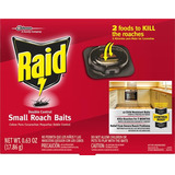 Raid Roach Baits 12 Trampas Cebo Mata Cucarachas Pequeñas