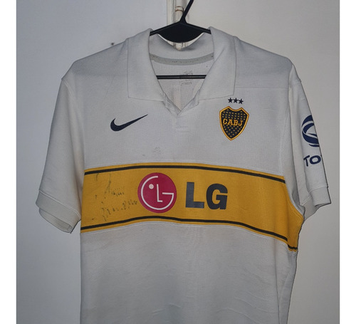 Camiseta Boca Juniors Nike Blanca 2009 LG Talle M Palermo