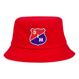 Gorro Pesquero Dim Medellin Rojo Bucket Hat Sombrero 