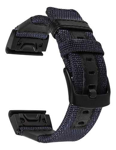 Correa De Nailon Y Piel Para Garmin Fenix 6x / 6 / 5x/5/935