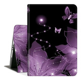 Funda Para Samsung Galaxy Tab S7 Fe - Violeta/mariposas