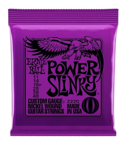 Cuerdas Ernie Ball Cal. 11-48 Power Slinky 2220 Super Oferta