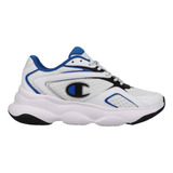 Tenis Casual Champion Court Roam Blanco Con Azul Para Hombre