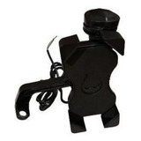 Soporte De Celular Para Moto Con Cargador Usb 2 Amperes