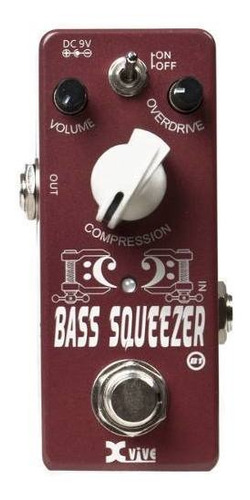 Pedal De Efecto Compresor De Bajo Xvive Bass Squeezer