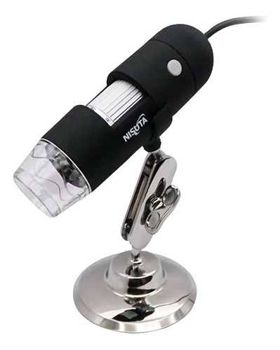 Microscopio Digital Usb 2 Mpx Y Zoom 230x Con Luz Nsdimi Color Negro
