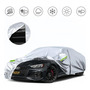 Rizzup® Cubierta Funda Protector 4.9m Con Cremallera Lateral Para Sedan Tamaño Mediano Anti Polvo Sol Viento Lluvia Reflejante 100% Impermeable