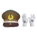 Gorra Con Guantes Blancos Para Disfraz De Carabinero