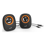 Parlante De Pc Genius Sp-q160n Usb Naranja Escritorio