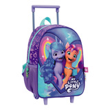 Mochila Escolar Jardin 12 PuLG Carrito My Little Pony Heart