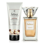 Kit Colônia Instance 50ml Hidratante Castanha 200ml Eudora 