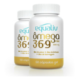 Kit 2 Ômega 3 Mix 3-6-9 1000mg Equaliv 60 Cápsulas.