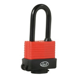 Candado Impermeable Largo 40 Mm Lock Color Rojo