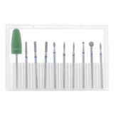 Yuxianlb Juego De 10 Brocas De Unas Para Manicura, Kit De Br