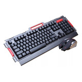 Set Teclado + Mouses Inalámbrico Gamer 10m 