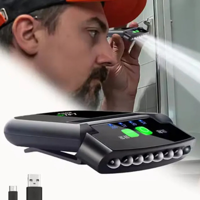 Lámpara Frontal Led Recargable Con Clip Para Trabajo | Envío gratis