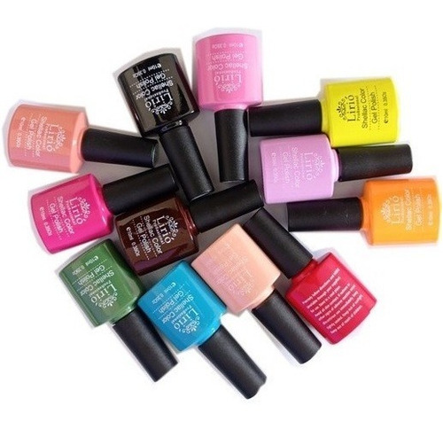 Kit 10 Esmaltes Em Gel Variados Unhas Seca Cabine