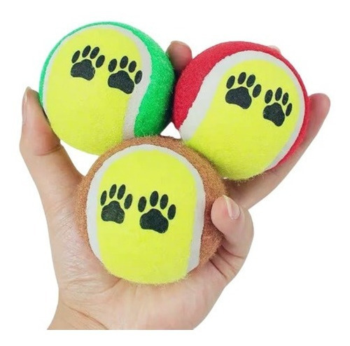 Pelotas De Tenis De Juguete Para Perros 3un Color Multicolor