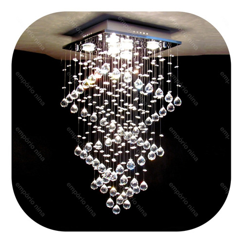 Lustre De Cristal Egípcio Asfour E369q - Até 1,30 Metros