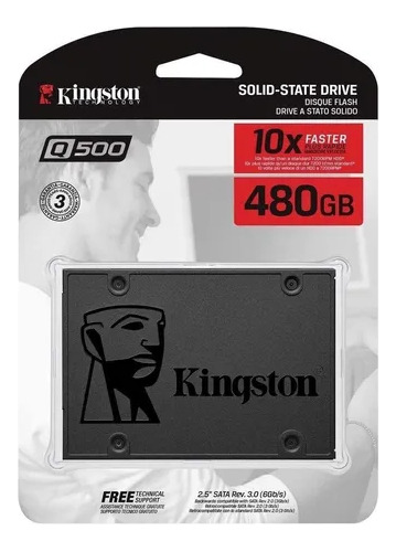 Hd Ssd 480gb Sata 3.0 Kingston A400 550 Mb/s