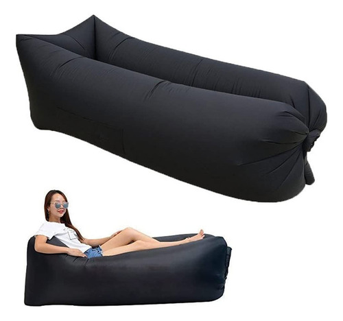 Sillon Cama Inflable Tumbona Puff Reposera Playa Pile+bolso