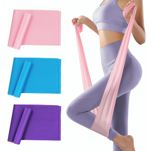 Bandas Elásticas De Resistencia Ejercicio Fitness Yoga 3pcs