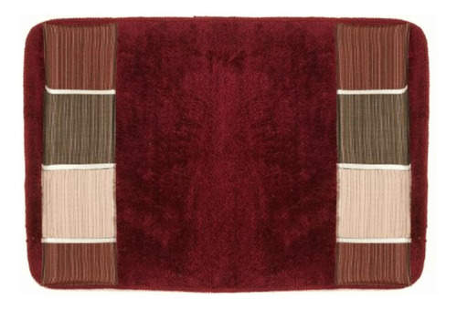 Popular Home El Moderno Line Collection Banded Alfombra De