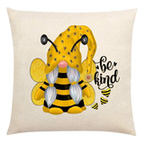 Fundas De Cojín Cuadradas Decorativas O Pillow Honeybees Par