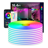 Neon Flex Led Rgb 5 Metros Control + Bluetooth + Impermeable