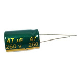 10 Pzas Capacitor Electrolítico 250v 47uf