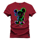 Camiseta Grande G1 Ao G5 Especial Premium Neon Rato