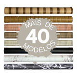 Papel De Parede Madeira Adesivo Ripado 10m X 45cm Lavável 3d