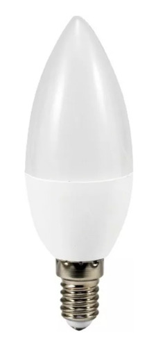 Ampolleta Led E14 Tipo Vela 7w Pack 10 Und 