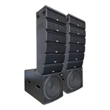 Line Array Nhl Vla5800 Estereo  36x 3 + Sub 18 Processado 