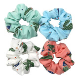 4pcs Elastic Scrunchies Bands Ties Scrunchy Rope Ponyta...