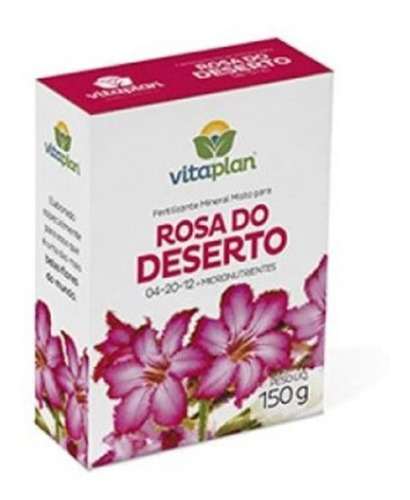 Fertilizante Adubo - Rosa Do Deserto Vitaplan- 150g Npk 