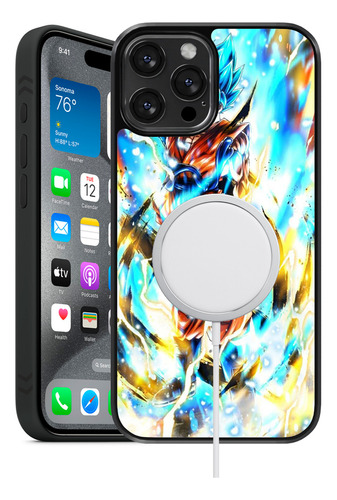 Funda Compatible Mag-safe Para iPhone Dragon Goku3