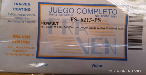 Juego Empacaduras Renault Laguna Scenic Megane Clio Ii 2.0 Foto 3