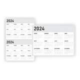 Kit Imprimible Plantilla Calendario Modelo 1 Editable Vector