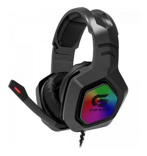 Headset Gamer Fortrek Black Hawk P2 + Usb 50mm Rgb - Preto