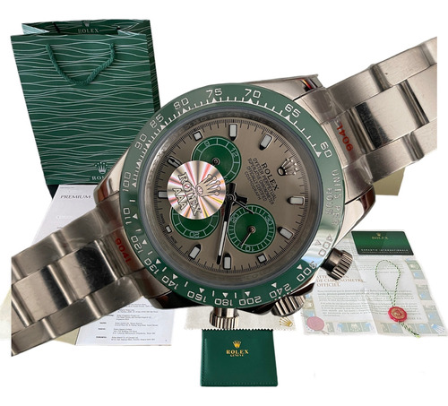  Reloj Rolex Daytona Automatico  Zafiro 40mm Verde Menta