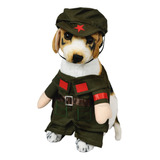 Disfraz Para Perro De Militar Divertido Halloween Mascotas