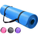 Tapete Yoga Grueso Ejercicios Pilates Relajacion Fitness Color Azul