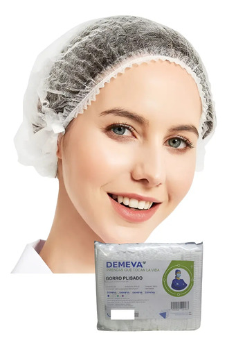 Gorro Plisado Desechable Cofia Demeva Con 100pzas | MercadoLibre
