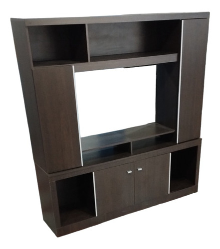 Modular Organizador De Melamina Wuengue Para Tv 4 Puertas.