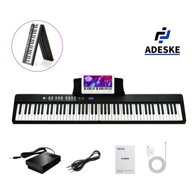 Teclado musical Adeske MIDI DZ1 88 teclas negro | Envío gratis
