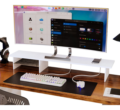 Suporte Para Monitores Mesa Elevada Gamer Setup Home Office