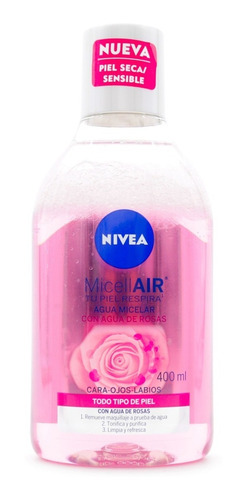 Agua Micelar Nivea Facial Rosas Bifasica 400ml