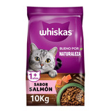 Whiskas Alimento Seco Salmón Gato Bueno Por Naturaleza 10 Kg